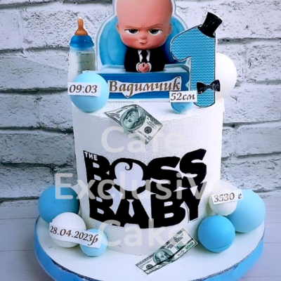 Торт на 1 год Baby Boss