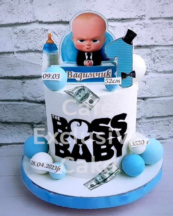 Торт на 1 год Baby Boss